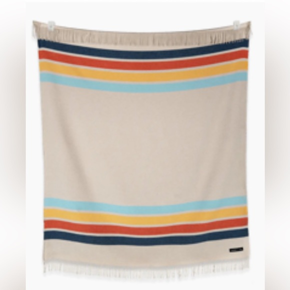 sack cloth and ashes Other - NWT Sack Cloth and Ashes Striped Fringe throw Blanket